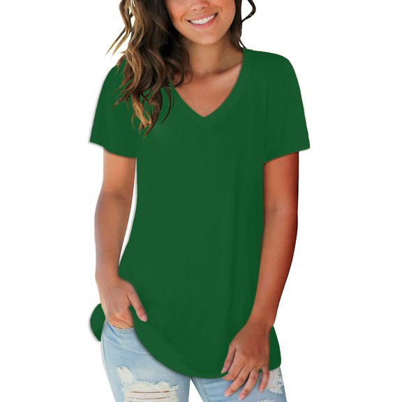 DondPO Oversized Tshirts for Women Short Sleeve Shirts Summer Print Large Short Sleeve Loose 3D Short Sleeve T Shirt Women's Print Womens Tops Summer Tops for Women Army Green L