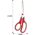 thumbnail image 2 of Red Scissors Bulk, 8" All Purpose Scissors Pack of 6- High Performance and Designed for Comfort and Cutting - Sharp to Cut but Soft to Hold. Perfect for Art, Crafts and the Office, 2 of 7