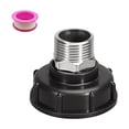 thumbnail image 1 of Zorion IBC Tank Adapter Accessory Multipurpose Replacement Fittings Stainless Steel 1 Inch, 1 of 8