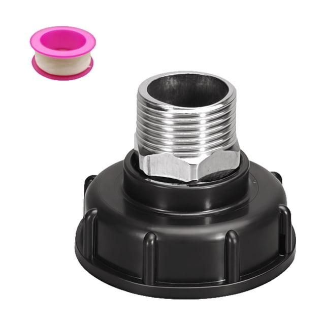 Zorion IBC Tank Adapter Accessory Multipurpose Replacement Fittings Stainless Steel 1 Inch