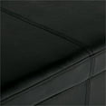 thumbnail image 3 of Atlin Designs Banc de Rangement en Similicuir Noir, 3 of 6