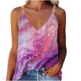thumbnail image 2 of Nrmvnmi Tank Tops for Women 2024 Trendy Summer T Shirts V Neck Sleeveless Shirts Spring Clothes Casual Loose Blouses Mothers Day Gifts, 2 of 5