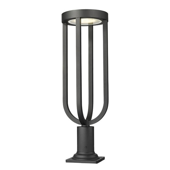 Z-Lite 5005Phb-533Pm-Led Leland 29" Tall Marine Grade Sand Blast Post Light - Black