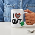 thumbnail image 4 of CafePress - I Love Goats - 15 oz Ceramic Large White Novelty Mug, 4 of 6