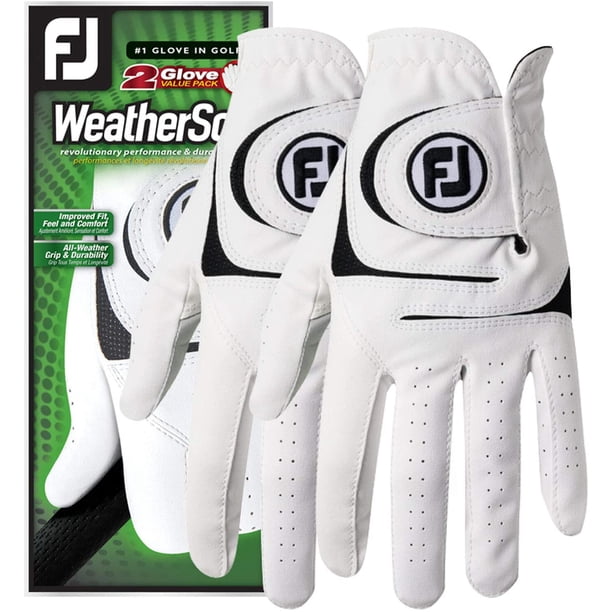 Paquete de 2 guantes de golf para cadetes Weathersof para hombre Namotu CZYD-HY19-4