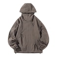 thumbnail image 1 of Wen's Sports Outdoor Hard Shell Jacket Outdoor Mountaineering Riding Windproof Punching Jacket Warm Removable Hat Mountaineering Thin Jacket, 1 of 6