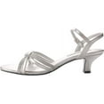 thumbnail image 3 of Benjamin Walk 896WO_08. 0 Melanie Wide Shoes in Silver Metallic - Size 8, 3 of 7