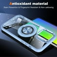 thumbnail image 6 of For Samsung Galaxy S25+ S25 Plus /S24+ Case, Clear Transparent Back Hybrid with Rotating Ring Stand, MagSafe Compatible Shockproof Slim TPU PC Phone Cover (Blue), 6 of 10