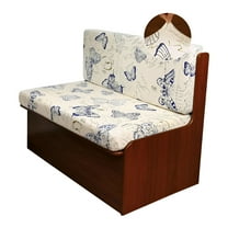 AUQ RV Dinette Cushion Covers Printed Elastic Camper Cushion Slipcover Stretchable Loveseat Sofa Chair Cover Furniture Protector for RV Camper Car Bench 1 Backrest Cover&1 Bench Cover
