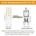 thumbnail image 4 of Ymam.Light LED G9 Dimmable Light Bulb, 3W 40W Equivalent Halogen Bulb, 4000K Cool White G9/Bi-Pin Base (Set of 12), 4 of 8