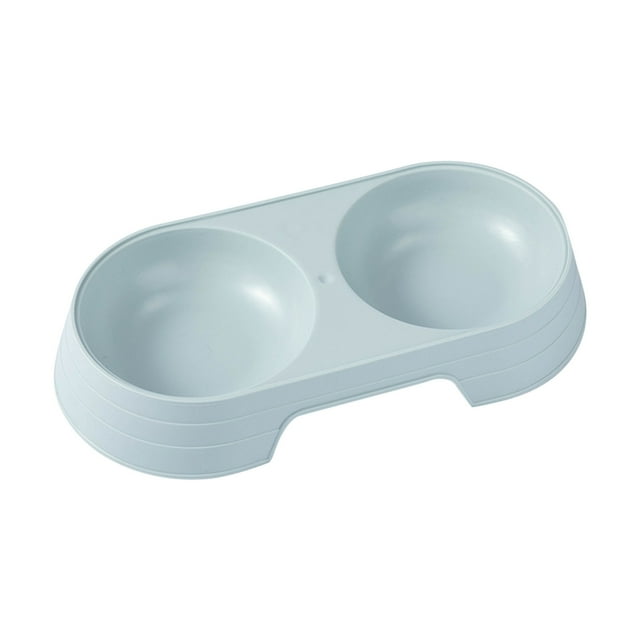 Agiferg Pet Double Bowl Nordic Concise Candy Color One Bowl Dual Purpose Pet Bowl