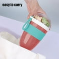 thumbnail image 6 of SSZMDLB under $5 Oatmeal Cup, Yogurt Cup with Lid and Spoon, Double Layer To-Go Breakfast Container for Office Use Portion Control and Easy Carry, 6 of 6
