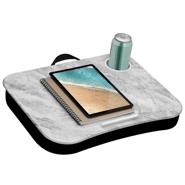 Lapgear Cup Holder Lap Desk White Marble Walmart Com Walmart Com