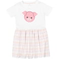 thumbnail image 3 of Inktastic Cute Pig, Little Pig, Piggy, Pink Pig Girls Toddler Dress, 3 of 5