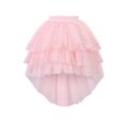 thumbnail image 5 of Girls Dress Pink Glitter Wedding Hi-low Pearl Layered Tulle Tutu Dancing 3 Years, 5 of 7