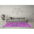 thumbnail image 3 of Ahgly Company Indoor Round Oriental Pink Industrial Area Rugs, 6' Round, 3 of 4