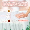 thumbnail image 4 of HongHeng Plastic Table Skirts for Rectangle Tables Disposable Ruffle Table Skirts for Party Wedding Reception Birthday, 4 of 6