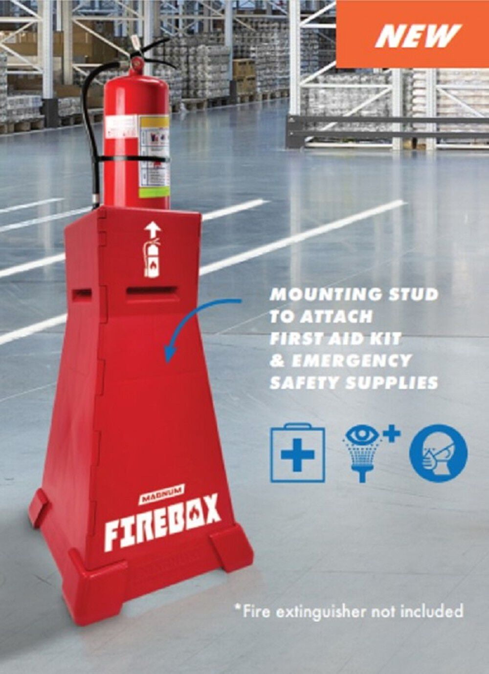 Magnum Tool Group Firebox Emergency Fire Extinguisher Safety Station Stand