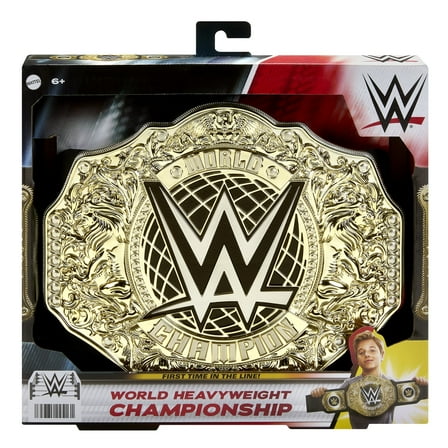 WWE World Heavyweight Wrestling Belt 8 Years & Up Action Figure Accessory, Multicolor