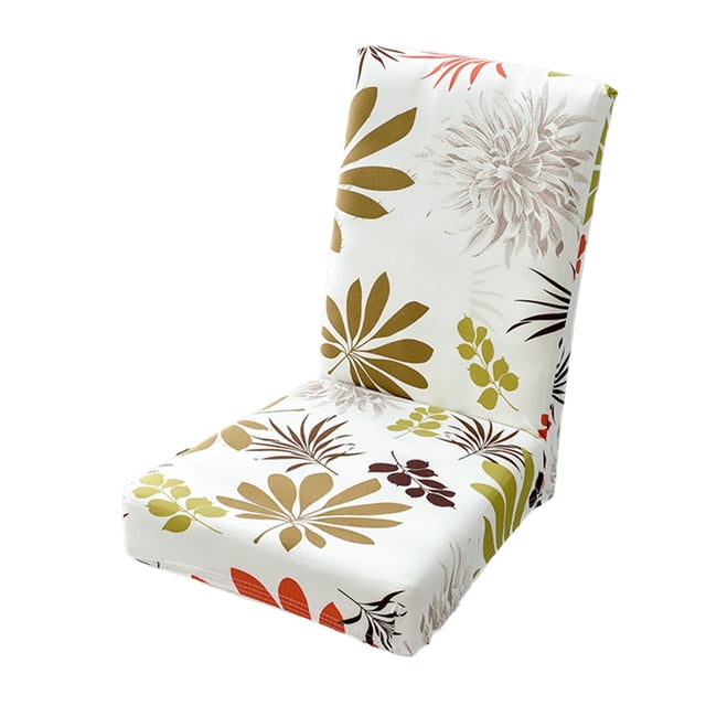 C Printing Chair Covers For Dining Room Stretch Chair Slipcovers Kitchen Seat Protectors Wedding Banquet Decor Washable