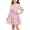 Pink, variant on Fesfesfes Kids Girls Collared Button Down Tiered Ruffle Dress with Belt Long Sleeve Cute A-Line Casual Party Wear for Autumn Spring Days Ages 1-10 Years