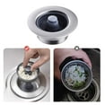 thumbnail image 5 of Kitchen Drain Strainer And Stopper Combo Stainless Steel Up Stopper & Drain Strainer For Standard Drains Ideal Protectors For Kitchen Drain Rack Home Decor, 5 of 6