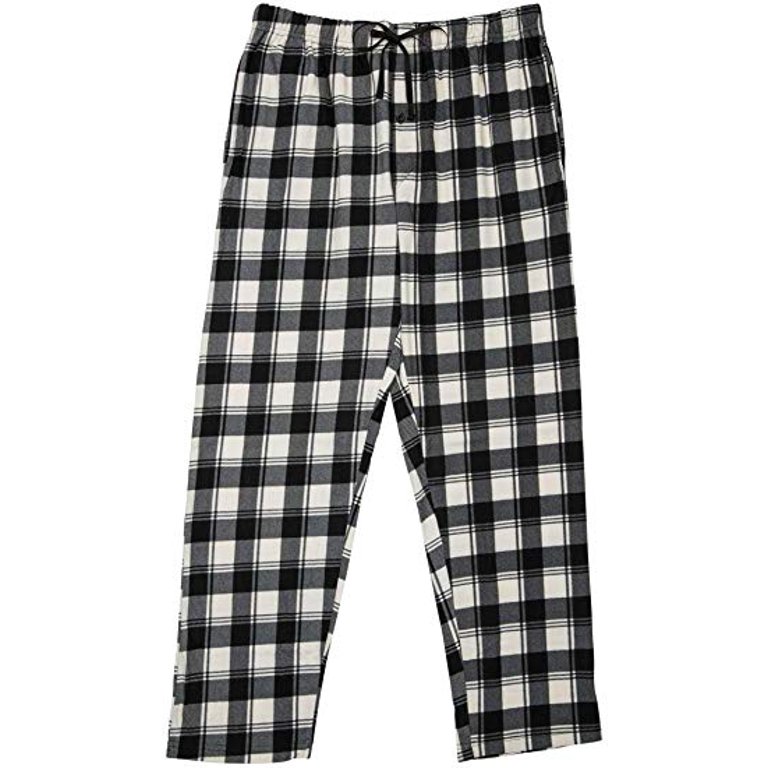 North 15 Men's Plaid, Plush Fleece Pajama Pants-1205-Design6-XL