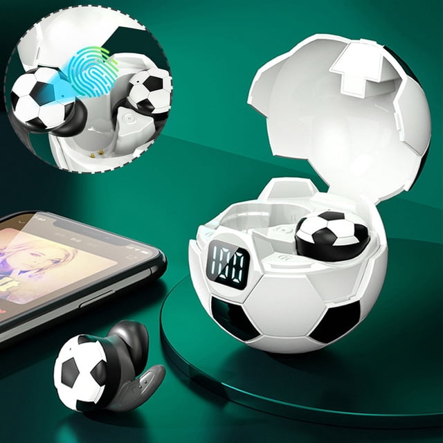 Fútbol Bluetooth 5.0 Auriculares deportivos inalámbricos IPX7 Auricular impermeable con caja de carga