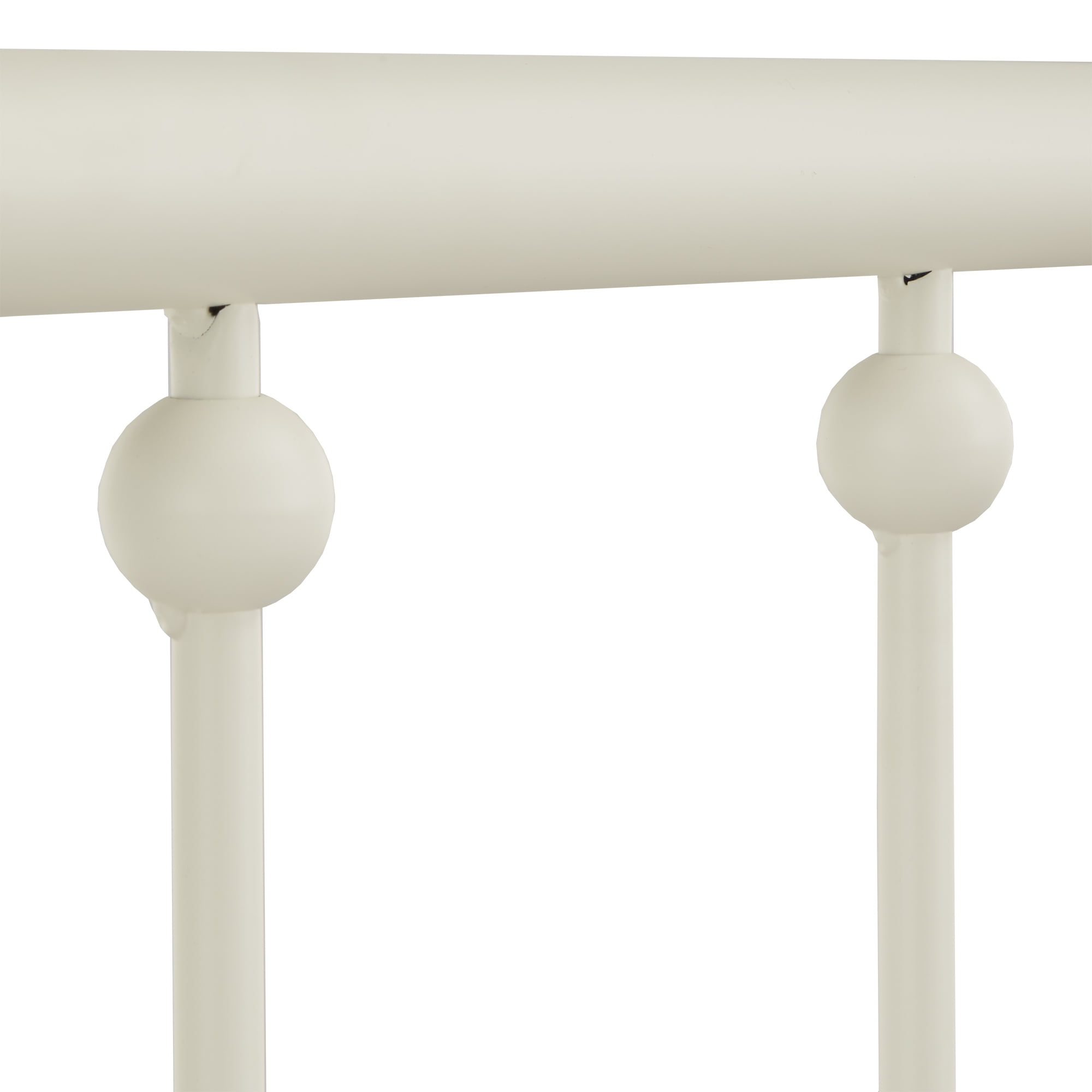 Weston Home Montgomery Spindle Metal Platform Full Bed, White