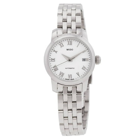 Mido Baroncelli Automatic White Dial Ladies Watch M0390071101300