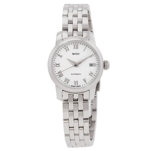 Mido Baroncelli Automatic White Dial Ladies Watch M0390071101300