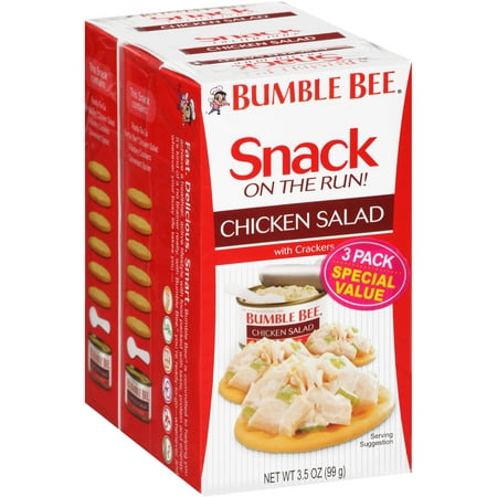 bumble bee salad chicken snack crackers oz pack kit