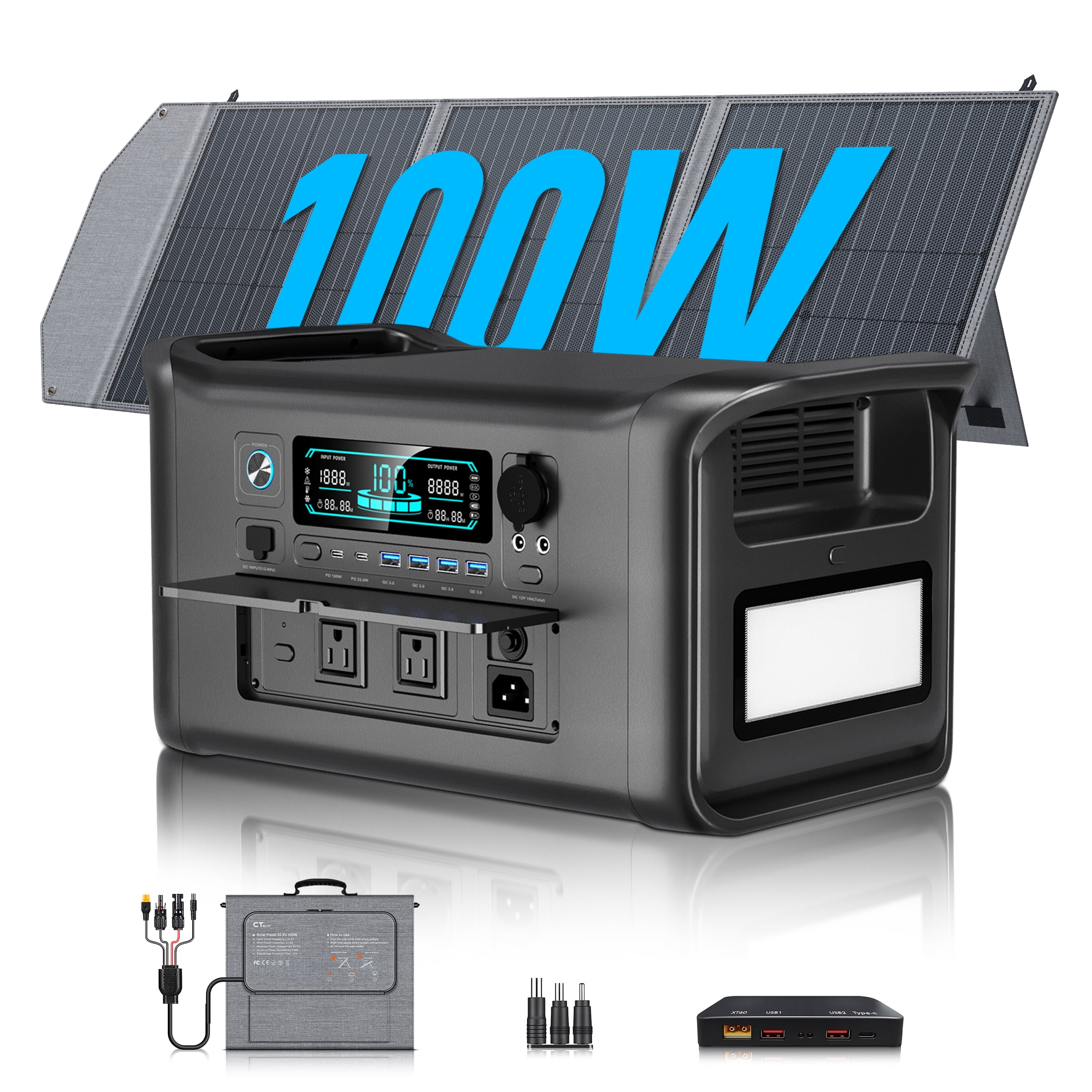 Anker 757 Power Station, 1500W Solar Generator, 1229Wh LiFePO4