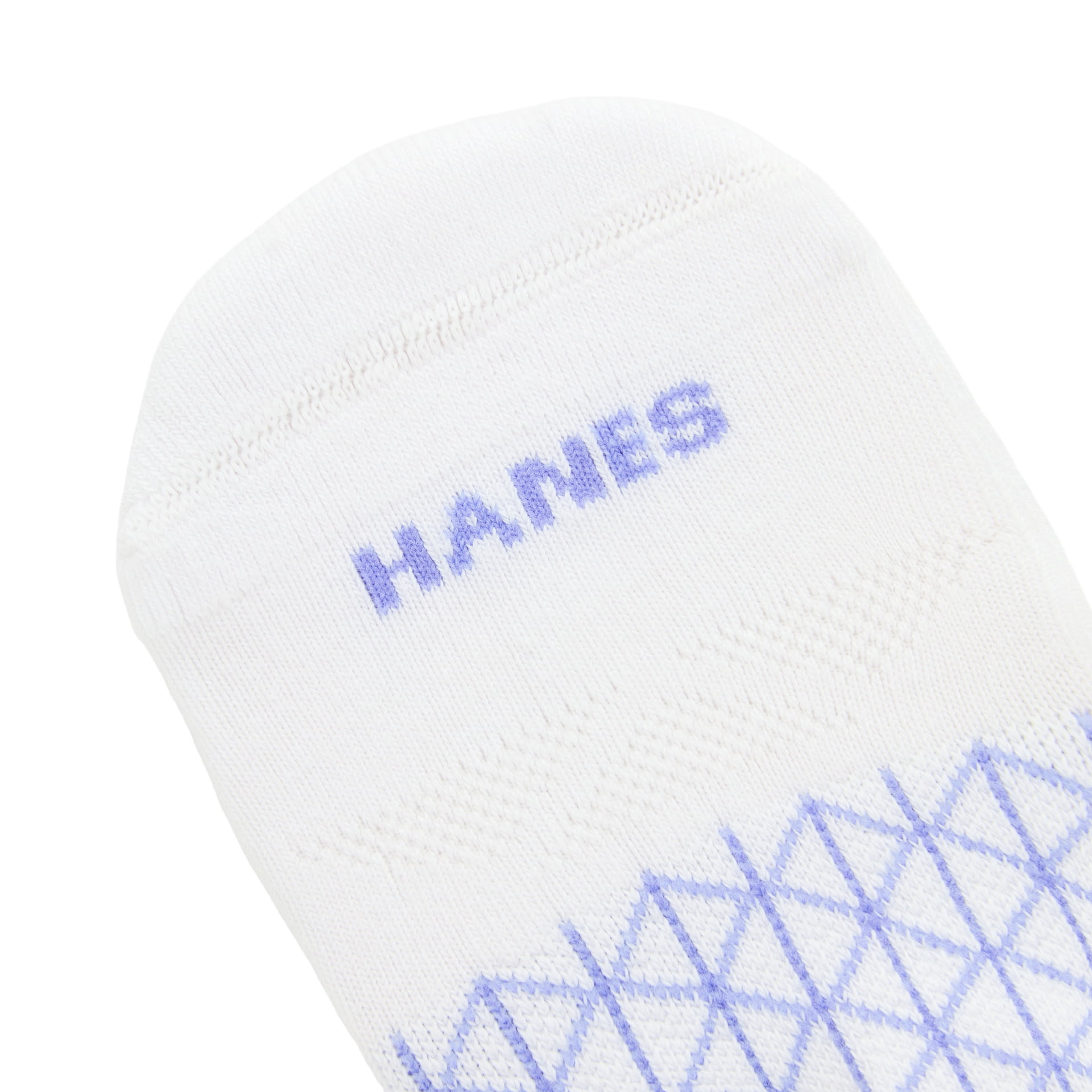 Hanes Womens Absolute Comfort No-Show Socks w/ Heel Shield, 4-Pack, Size 5-9