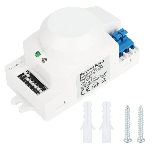 Sensor de radar de microondas, SK-600 Interruptor de sensor de microondas de radar de microondas de 360° Interruptor inteligente de sensor de cuerpo humano El mejor de su clase