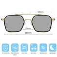 thumbnail image 2 of Gafas de sol fotosensibles que cambian de color con doble haz, gafas de sol de moda, hechas de PC, 2 of 5