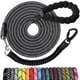 thumbnail image 1 of Correa larga para perro de 30 pies: correas de cuerda resistentes para entrenamiento de perros con gancho giratorio bloqueable, hilos reflectantes, elástico y mango acolchado, correa para, 1 of 8