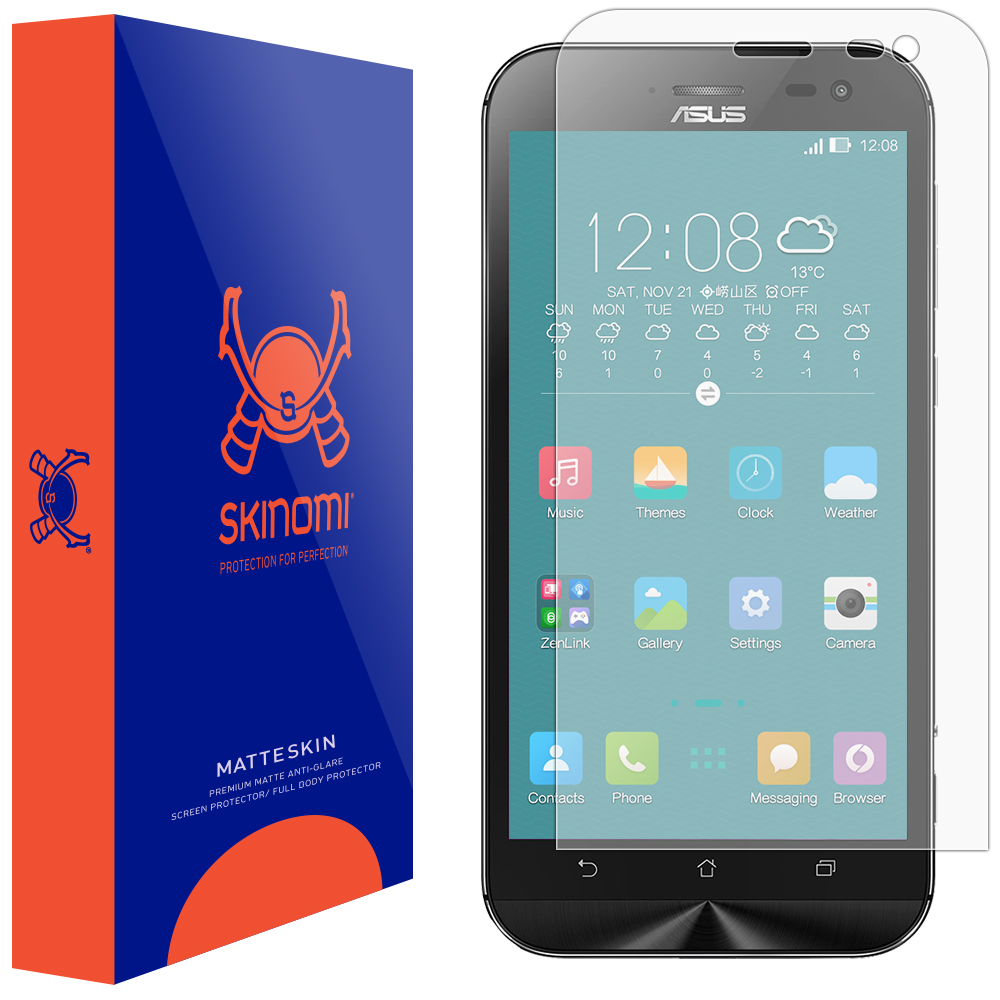 Skinomi MatteSkin Anti-Glare Matte Screen Protector for Asus ZenFone Zoom