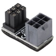 thumbnail image 3 of Adaptador de corriente de 6 pines con buena conductividad eléctrica y conector de dirección de 180 grados para tarjeta gráfica de computadora, 3 of 5