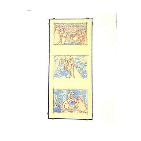 Disney Lady and the Tramp Sketch Print