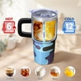 thumbnail image 6 of Camo 20oz Stainless Steel Tumbler with Handle and Straw – Insulated Travel Cup with Sliding Lid, 360° Full Wrap Printed Mug for Home, Outdoor & Sports Use, Camouflage, 6 of 6