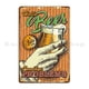 thumbnail image 1 of Cartel de cerveza vintage, letrero de metal, cartel de cocina, impresión de cine, pub, club, letrero de aluminio, tamaño del póster: 12 x 8 pulgadas, 1 of 4