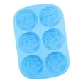 thumbnail image 4 of 1 unidad, 6 cavidades, cubitera para hielo, silicona con forma de rosas, silicona para chocolate, silicona para pasteles de chocolate, cubitera para hielo, 4 of 4