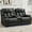 Power-Black-Loveseat, variant on 2PCS Power Zero Gravity Reclining Sofa Set with Bass Speaker,Wireless Charger,USB/Type C Ports,LED Light,Cup Holder,Storage Console Faux Leather Electric Recliner Sofa and Loveseat,5 Seater,Black