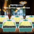 thumbnail image 2 of Nuevo kit de 5 mini invernaderos para plantas, con luz solar de espectro completo, caja de cultivo interior con cubierta y ventilación., 2 of 5