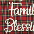 thumbnail image 6 of Lush Decor Home Family Blessing Plaid Embroidery Script Decorative Pillow Cover - Red - 20 L x 20 W In., 6 of 7