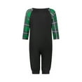 thumbnail image 5 of Votuleazi Christmas Family Pajamas Matching Set Long Sleeve Dinosaur Print Tops and Plaid Pants Sleepwear, 5 of 10
