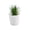 E, variant on Leodye 1PCS Small Artificial Plastic Potted Plant with Pot Simple Desktop Greenery Ornament for Kitchen Bar office Indoor Home Decor -2.7x2.6x2.6in