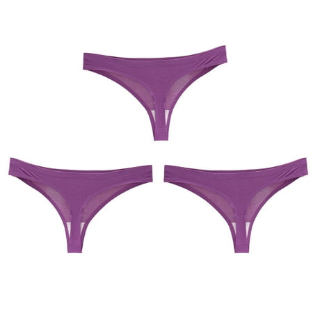 

AnuirheiH Women Basic Elastic Comfortable Sexy Solid Color Underwear Sale Clearance