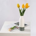 thumbnail image 2 of White Vases for Decor, White Gray Ceramic Vases, Flower Vase, 2 of 5